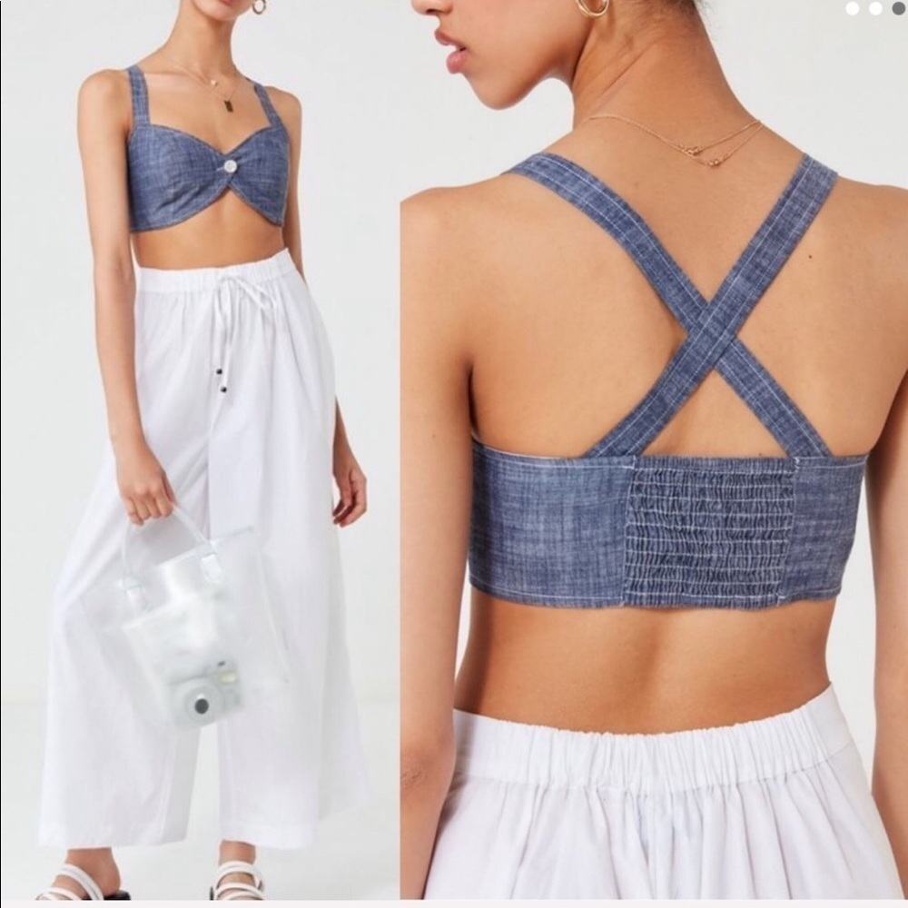 ⭐️ 3 For $15 NWOT Urban Outfitters Chambray Bra Top